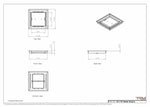 10x10 Classic Drop-in Air Vent, Flush Floor-Matching, All Metal, Floor Vent Cover