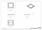 10x11 Classic Drop-in Air Vent, Flush Floor-Matching, All Metal, Floor Vent Cover 11x10