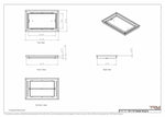 10x16 Classic Drop-in Air Vent, Flush Floor-Matching, All Metal, Floor Vent Cover 16x10
