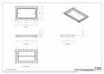 10x17 Classic Drop-in Air Vent, Flush Floor-Matching, All Metal, Floor Vent Cover 17x10