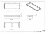10x28 Classic Drop-in Air Vent, Flush Floor-Matching, All Metal, Floor Vent Cover 28x10