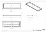 10x32 Classic Drop-in Air Vent, Flush Floor-Matching, All Metal, Floor Vent Cover 32x10