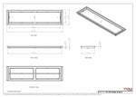 10x40 Classic Drop-in Air Vent, Flush Floor-Matching, All Metal, Floor Vent Cover 40x10
