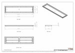 10x44 Classic Drop-in Air Vent, Flush Floor-Matching, All Metal, Floor Vent Cover 44x10