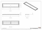 10x46 Classic Drop-in Air Vent, Flush Floor-Matching, All Metal, Floor Vent Cover 46x10