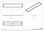 10x51 Classic Drop-in Air Vent, Flush Floor-Matching, All Metal, Floor Vent Cover 51x10