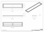 10x52 Classic Drop-in Air Vent, Flush Floor-Matching, All Metal, Floor Vent Cover 52x10