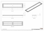 10x53 Classic Drop-in Air Vent, Flush Floor-Matching, All Metal, Floor Vent Cover 53x10