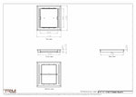 11.5x11 - Classic Drop-in Air Vent, Flush Floor-Matching, All Metal, Floor Vent Cover - TRM Metal  11x11.5
