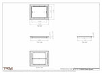 11.5x14.5 - Classic Drop-in Air Vent, Flush Floor-Matching, All Metal, Floor Vent Cover - TRM Metal  14.5x11.5
