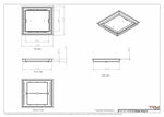11x12 Classic Drop-in Air Vent, Flush Floor-Matching, All Metal, Floor Vent Cover 12x11