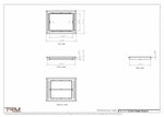 11x14.5 - Classic Drop-in Air Vent, Flush Floor-Matching, All Metal, Floor Vent Cover - TRM Metal  14.5x11