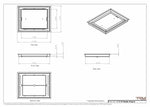 11x14 Classic Drop-in Air Vent, Flush Floor-Matching, All Metal, Floor Vent Cover 14x11