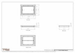 11x15.5 - Classic Drop-in Air Vent, Flush Floor-Matching, All Metal, Floor Vent Cover - TRM Metal  15.5x11