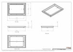 11x16 Classic Drop-in Air Vent, Flush Floor-Matching, All Metal, Floor Vent Cover 16x11