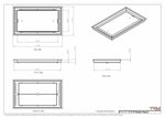 11x19 Classic Drop-in Air Vent, Flush Floor-Matching, All Metal, Floor Vent Cover 19x11