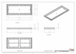 11x27 Classic Drop-in Air Vent, Flush Floor-Matching, All Metal, Floor Vent Cover 27x11