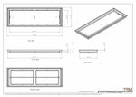 11x33 Classic Drop-in Air Vent, Flush Floor-Matching, All Metal, Floor Vent Cover 33x11