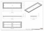 11x35 Classic Drop-in Air Vent, Flush Floor-Matching, All Metal, Floor Vent Cover 35x11