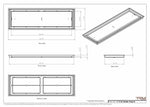 11x36 Classic Drop-in Air Vent, Flush Floor-Matching, All Metal, Floor Vent Cover 36x11