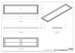 11x42 Classic Drop-in Air Vent, Flush Floor-Matching, All Metal, Floor Vent Cover 42x11