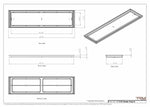 11x43 Classic Drop-in Air Vent, Flush Floor-Matching, All Metal, Floor Vent Cover 43x11