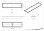 11x45 Classic Drop-in Air Vent, Flush Floor-Matching, All Metal, Floor Vent Cover 45x11