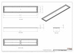 11x61 Classic Drop-in Air Vent, Flush Floor-Matching, All Metal, Floor Vent Cover 61x11