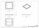 12x13 Classic Drop-in Air Vent, Flush Floor-Matching, All Metal, Floor Vent Cover (12x13)