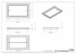 12x19 Classic Drop-in Air Vent, Flush Floor-Matching, All Metal, Floor Vent Cover (12x19)