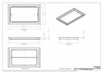 12x20 Classic Drop-in Air Vent, Flush Floor-Matching, All Metal, Floor Vent Cover (20x12)