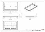 12x21 Classic Drop-in Air Vent, Flush Floor-Matching, All Metal, Floor Vent Cover (12x21)