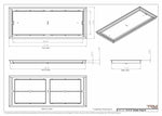 12x31 Classic Drop-in Air Vent, Flush Floor-Matching, All Metal, Floor Vent Cover (12x31)