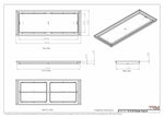 12x32 Classic Drop-in Air Vent, Flush Floor-Matching, All Metal, Floor Vent Cover (12x32)