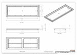 12x35 Classic Drop-in Air Vent, Flush Floor-Matching, All Metal, Floor Vent Cover (12x35)