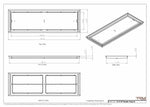 12x39 Classic Drop-in Air Vent, Flush Floor-Matching, All Metal, Floor Vent Cover (12x39)