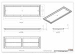 12x40 Classic Drop-in Air Vent, Flush Floor-Matching, All Metal, Floor Vent Cover (12x40)