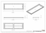 12x42 Classic Drop-in Air Vent, Flush Floor-Matching, All Metal, Floor Vent Cover (12x42)