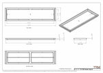 12x48 Classic Drop-in Air Vent, Flush Floor-Matching, All Metal, Floor Vent Cover (12x48)