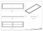 12x50 Classic Drop-in Air Vent, Flush Floor-Matching, All Metal, Floor Vent Cover (12x50)
