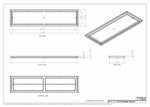 12x52 Classic Drop-in Air Vent, Flush Floor-Matching, All Metal, Floor Vent Cover (12x52)