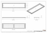 12x57 Classic Drop-in Air Vent, Flush Floor-Matching, All Metal, Floor Vent Cover (12x57)