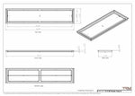 12x58 Classic Drop-in Air Vent, Flush Floor-Matching, All Metal, Floor Vent Cover (12x58)