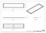12x60 Classic Drop-in Air Vent, Flush Floor-Matching, All Metal, Floor Vent Cover (12x60)