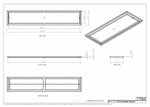 12x65 Classic Drop-in Air Vent, Flush Floor-Matching, All Metal, Floor Vent Cover (12x65)