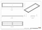 12x66 Classic Drop-in Air Vent, Flush Floor-Matching, All Metal, Floor Vent Cover (12x66)