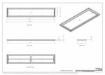 12x68 Classic Drop-in Air Vent, Flush Floor-Matching, All Metal, Floor Vent Cover (12x68)