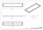 12x69 Classic Drop-in Air Vent, Flush Floor-Matching, All Metal, Floor Vent Cover (12x69)