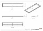 12x72 Classic Drop-in Air Vent, Flush Floor-Matching, All Metal, Floor Vent Cover (12x72)