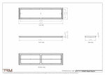 13.5x55 - Classic Drop-in Air Vent, Flush Floor-Matching, All Metal, Floor Vent Cover - TRM Metal  55x13.5